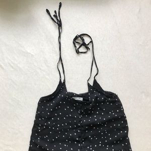 Honey Punch Tie Up Top Star Flare Pants